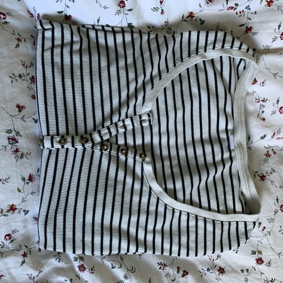 B&W Stripped Long Sleeve - Picture 2 of 8